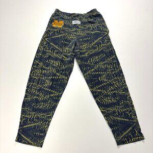 Vintage University Of Michigan Zubaz AOP Pants Blue Yellow Sz S Wolverines USA